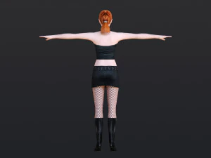 Woman 10 With 52 Animations 32 Morphs 3D Model