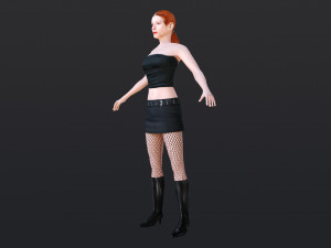Woman 10 With 52 Animations 32 Morphs 3Dモデル