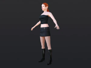 Woman 10 With 52 Animations 32 Morphs 3D Model