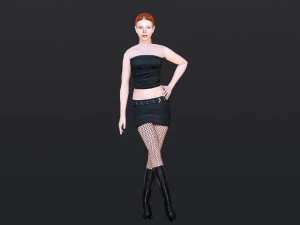 Woman 10 With 52 Animations 32 Morphs 3D Model