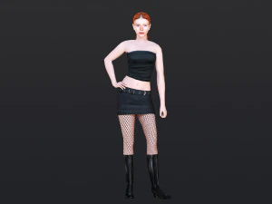 Woman 10 With 52 Animations 32 Morphs 3D Model