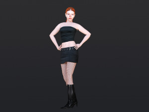 Woman 10 With 52 Animations 32 Morphs 3Dモデル
