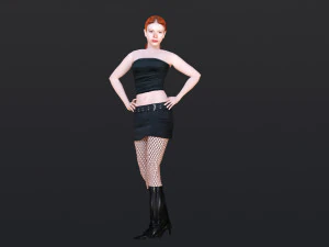 Woman 10 With 52 Animations 32 Morphs 3D Model
