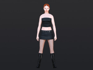 Woman 10 With 52 Animations 32 Morphs 3Dモデル