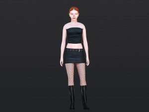 Woman 10 With 52 Animations 32 Morphs 3Dモデル