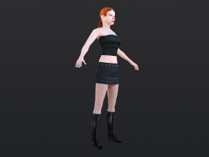 Woman 10 With 52 Animations 32 Morphs 3Dモデル