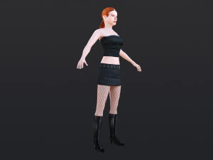 Woman 10 With 52 Animations 32 Morphs 3D Model