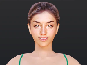 Woman 1 To 5 With 52 Animations 32 Morphs 3D Model