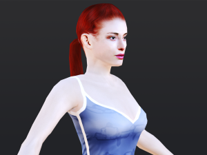 Woman 1 To 5 With 52 Animations 32 Morphs Model 3D