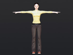 Woman 6 To 10 With 52 Animations 32 Morphs Modelo 3D