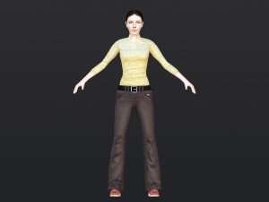 Woman 6 To 10 With 52 Animations 32 Morphs Modelo 3D