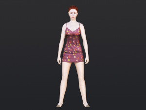 Woman 6 To 10 With 52 Animations 32 Morphs Modelo 3D