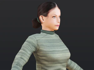 Woman 6 To 10 With 52 Animations 32 Morphs 3D Model