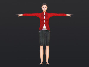 Woman 11 With 52 Animations 32 Morphs 3D Model