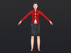 Woman 11 With 52 Animations 32 Morphs 3D Model