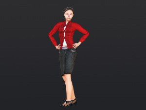 Woman 11 With 52 Animations 32 Morphs 3D Model