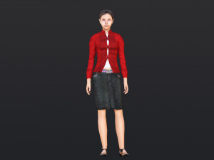 Woman 11 With 52 Animations 32 Morphs 3D Model