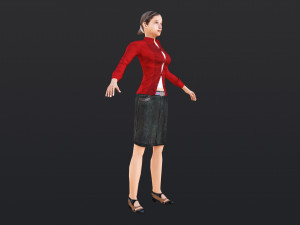 Woman 11 With 52 Animations 32 Morphs 3D Model