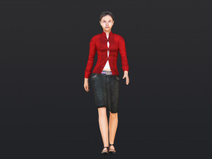 Woman 11 With 52 Animations 32 Morphs 3D Model