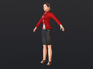 Woman 11 With 52 Animations 32 Morphs 3D Model
