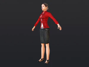 Woman 11 With 52 Animations 32 Morphs 3D Model