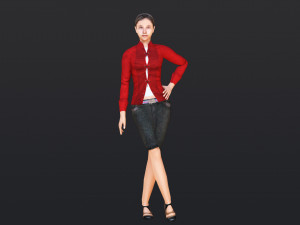 Woman 11 With 52 Animations 32 Morphs 3D Model
