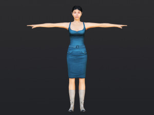 Woman 12 With 52 Animations 32 Morphs Modelo 3D