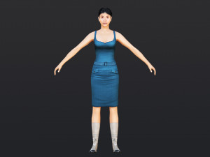 Woman 12 With 52 Animations 32 Morphs Modelo 3D