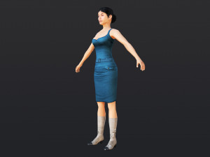 Woman 12 With 52 Animations 32 Morphs Modelo 3D