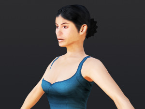 Woman 12 With 52 Animations 32 Morphs Modelo 3D
