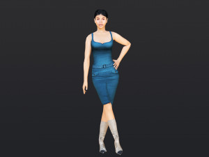 Woman 12 With 52 Animations 32 Morphs Modelo 3D