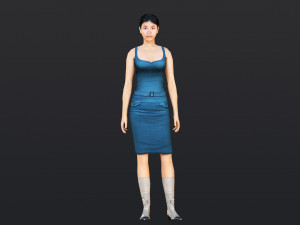 Woman 12 With 52 Animations 32 Morphs Modelo 3D