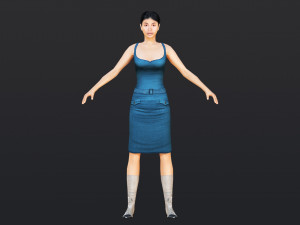 Woman 12 With 52 Animations 32 Morphs Modelo 3D