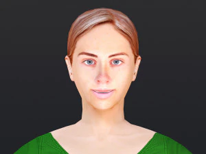 Woman 13 With 52 Animations 32 Morphs 3D Model