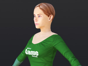 Woman 13 With 52 Animations 32 Morphs 3D Model