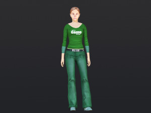 Woman 13 With 52 Animations 32 Morphs 3D Model