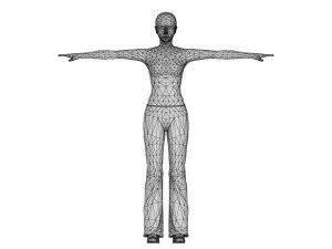 Woman 13 With 52 Animations 32 Morphs 3D Model