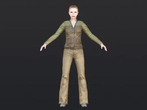 Woman 14 With 52 Animations 32 Morphs 3D Model