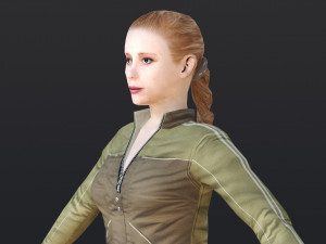 Woman 14 With 52 Animations 32 Morphs 3D Модель