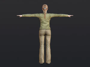 Woman 14 With 52 Animations 32 Morphs 3D Model