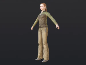Woman 14 With 52 Animations 32 Morphs 3D Model
