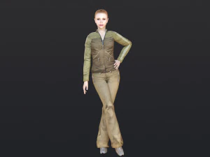 Woman 14 With 52 Animations 32 Morphs 3D Model