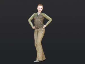 Woman 14 With 52 Animations 32 Morphs 3D Model