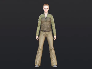 Woman 14 With 52 Animations 32 Morphs 3D Model