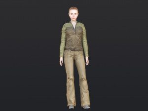 Woman 14 With 52 Animations 32 Morphs 3D Модель