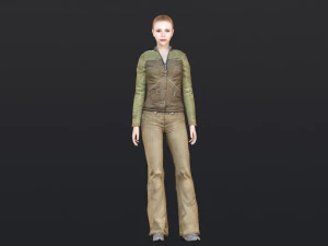 Woman 14 With 52 Animations 32 Morphs 3D Model