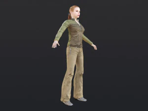 Woman 14 With 52 Animations 32 Morphs 3D Model