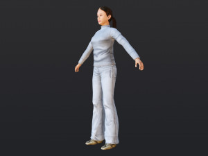 Woman 15 With 52 Animations 32 Morphs 3D 모델
