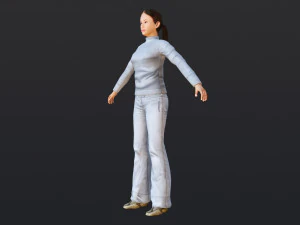Woman 15 With 52 Animations 32 Morphs 3D Model