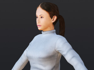 Woman 15 With 52 Animations 32 Morphs 3D 모델